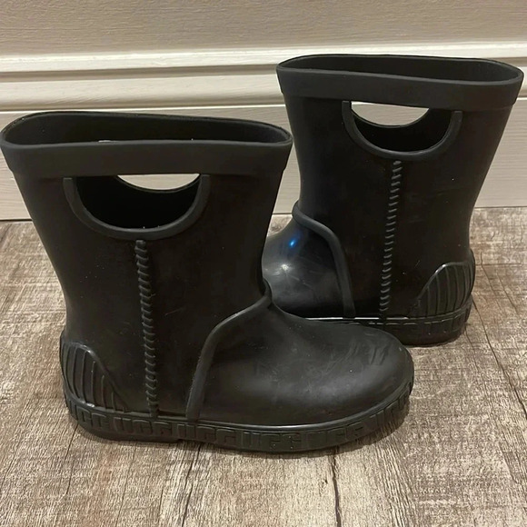 UGG - Toddlers Drizlita Rain Boots - Black - Size 11 - Picture 1 of 8